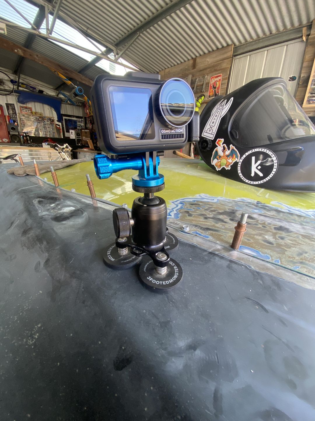 Customer photo review of 3 Footed Monster - Magnetic Mount