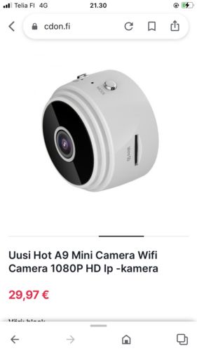 Customer photo review of 1080p WiFi Mini Kamera magneetilla