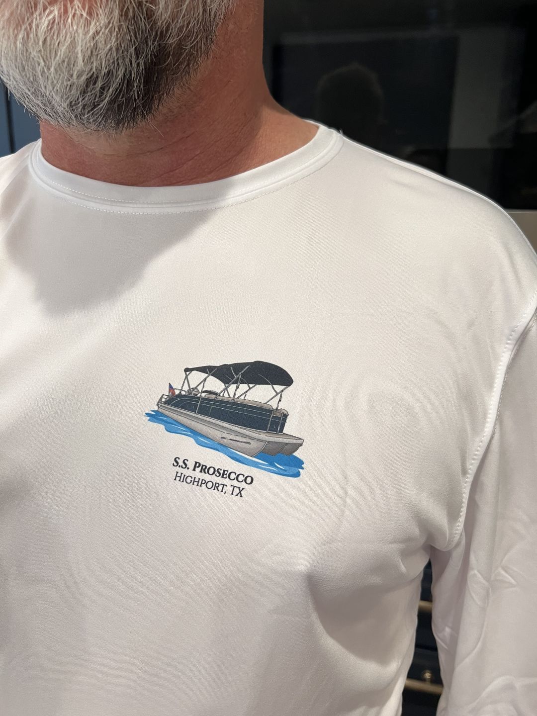Customer photo review of American Flag Dri-Fit Long Sleeve Custom Shirts