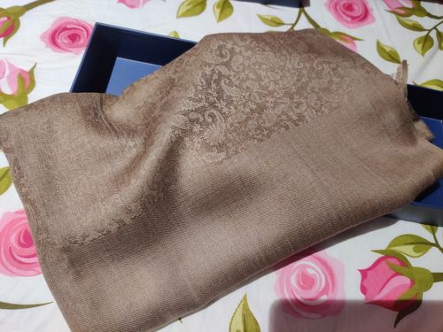 Customer photo review of Pashtush Mens Soft Wool Stole Dark Brown ( Tooth )