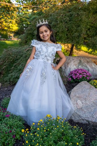 Customer photo review of Elegant Flower Girl Dress Embroidery Princess Birthday Party Dress Toddler Christmas Dress