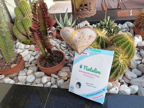 Customer photo review of Eco-Tiras de Detergente 40 lavados Natulim