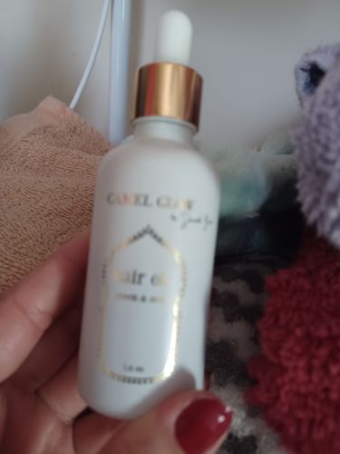 Customer photo review of Growth & Shine Hair Oil