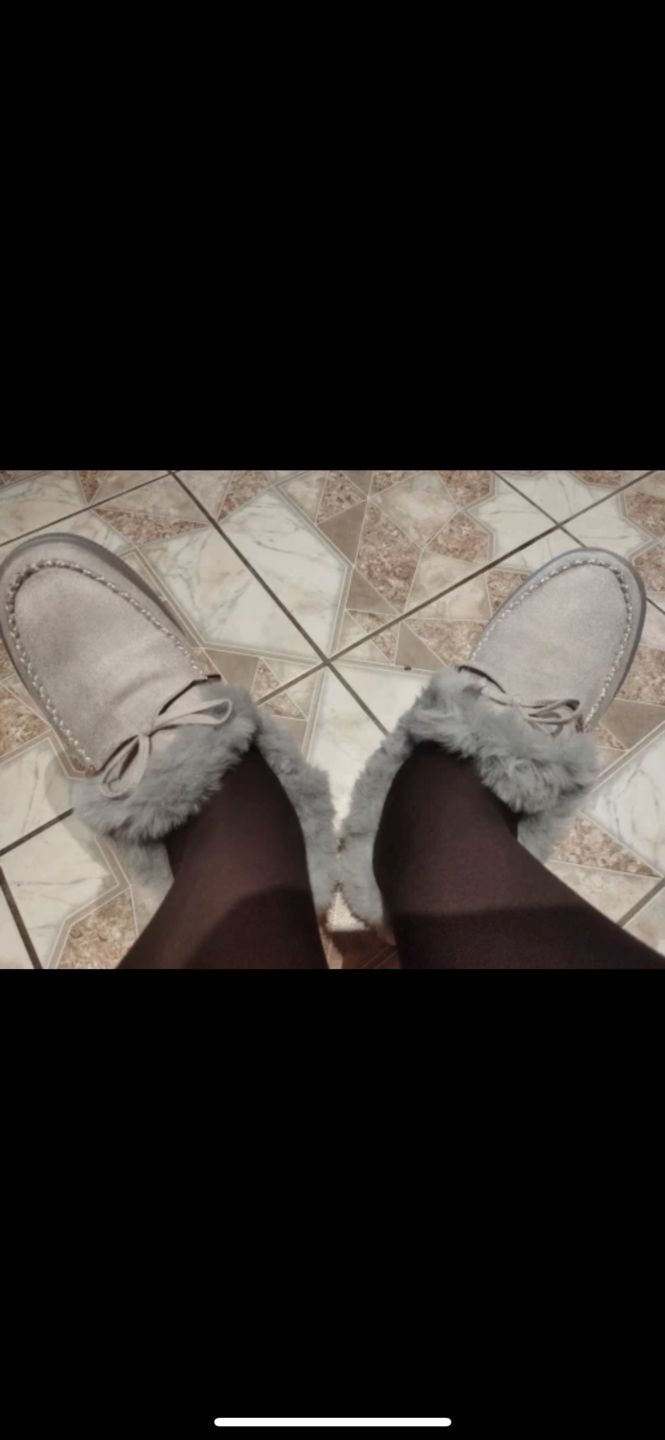 Customer photo review of MarleyShoes™️| Women's round toe fleece thick warm cotton shoes