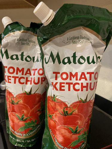 Customer photo review of Matouk's Tomato Ketchup Spouch, 26oz (Single & 3 Pack)