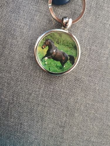 Customer photo review of Schlüssel- Anhänger mit Foto "Pferd"
