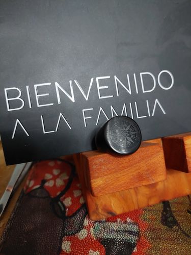Reseña con foto de un cliente sobre Anillo Traveler Black SS316L