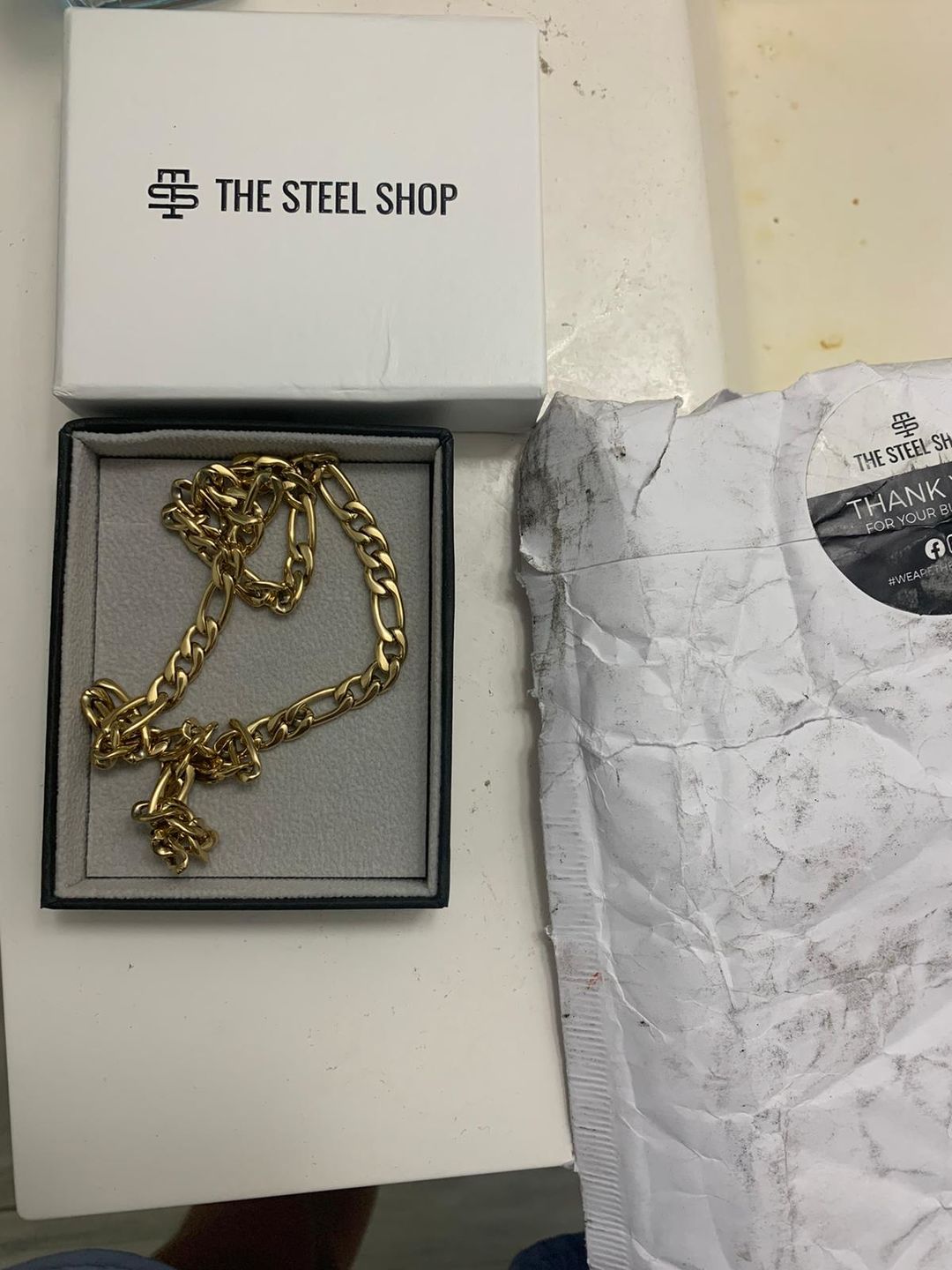 Customer photo review of 7mm Figaro Link Chain