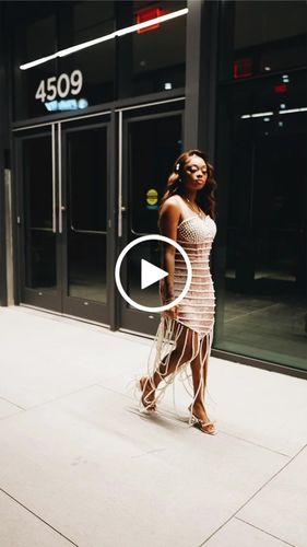 Customer video review of Pearls Elegant Ruffle Mini Dress (With Gloves)