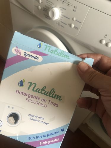 Customer photo review of Eco-Tiras de Detergente 40 lavados Natulim
