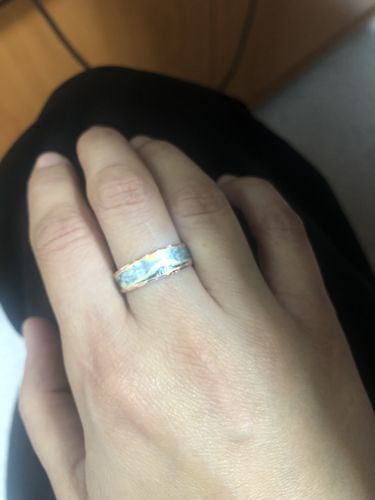 Customer photo review of Van Gogh Starry Night Tablo Tasarım İnce Yüzük