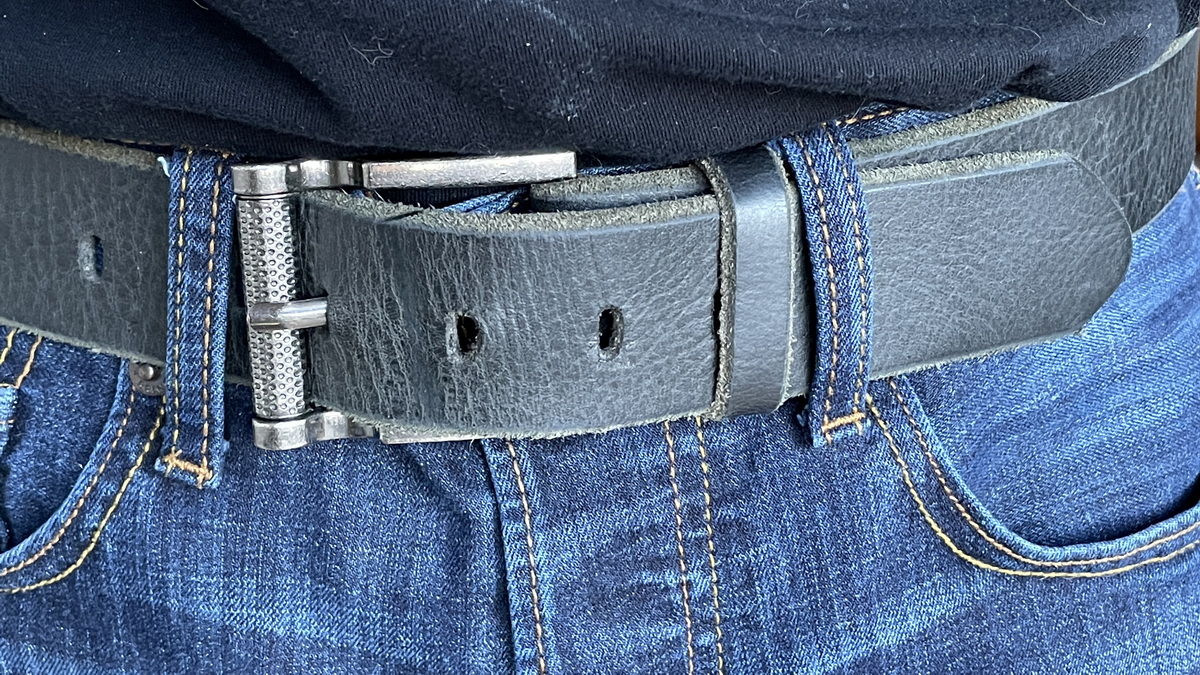 Customer photo review of The Pinnacle Belt - Black 100 % Premium Leather Belt