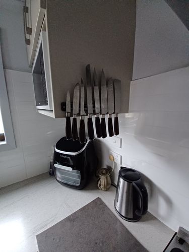 Customer photo review of "Imperial" Collection - Premium Japanese Kitchen Knife Set with Damascus Pattern