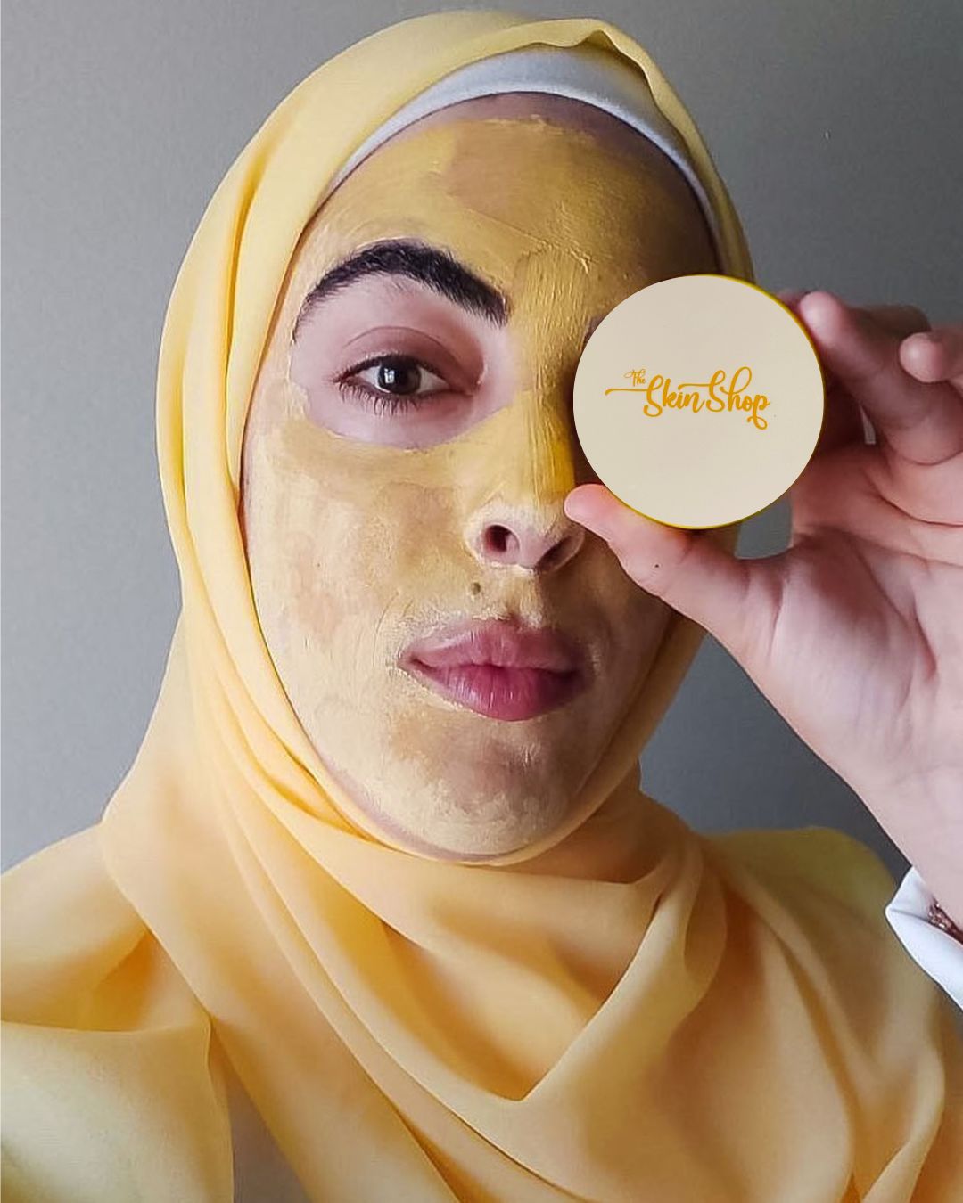 Customer photo review of Golden Glow Mask