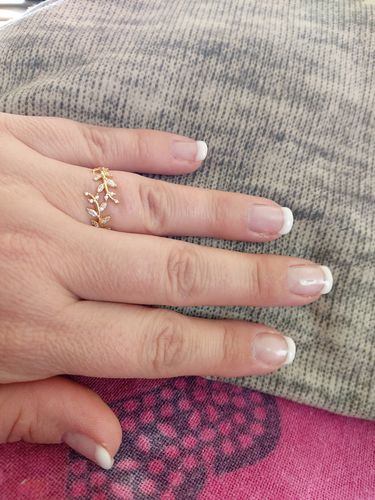 Kundenbewertung mit Foto zu Hakuna Matata edler S925 Olivenzweig Ring