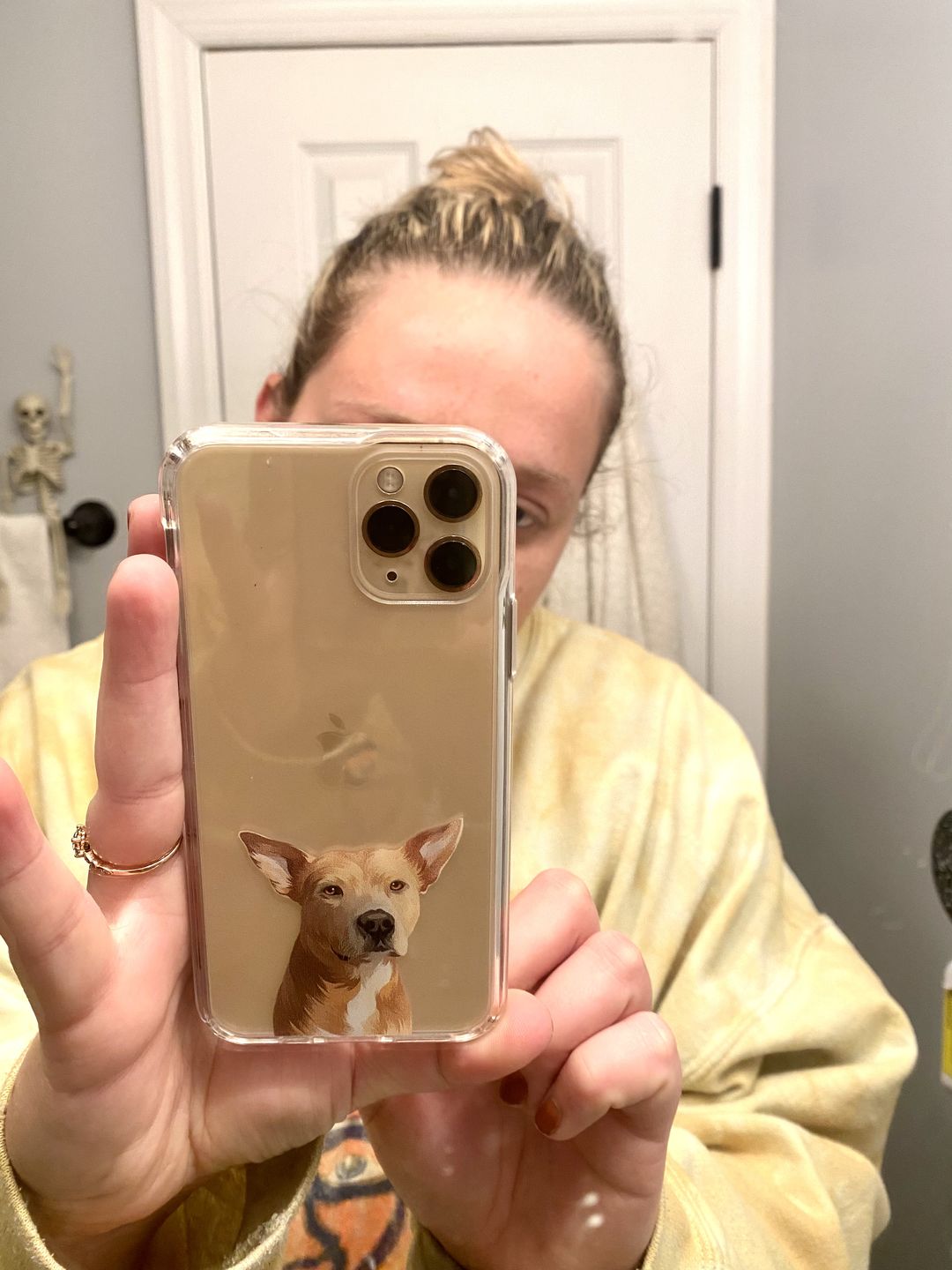 Customer photo review of Custom Pet Portrait Phone Cases