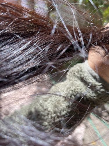 Reseña con foto de un cliente sobre Henna Jamila Hair
