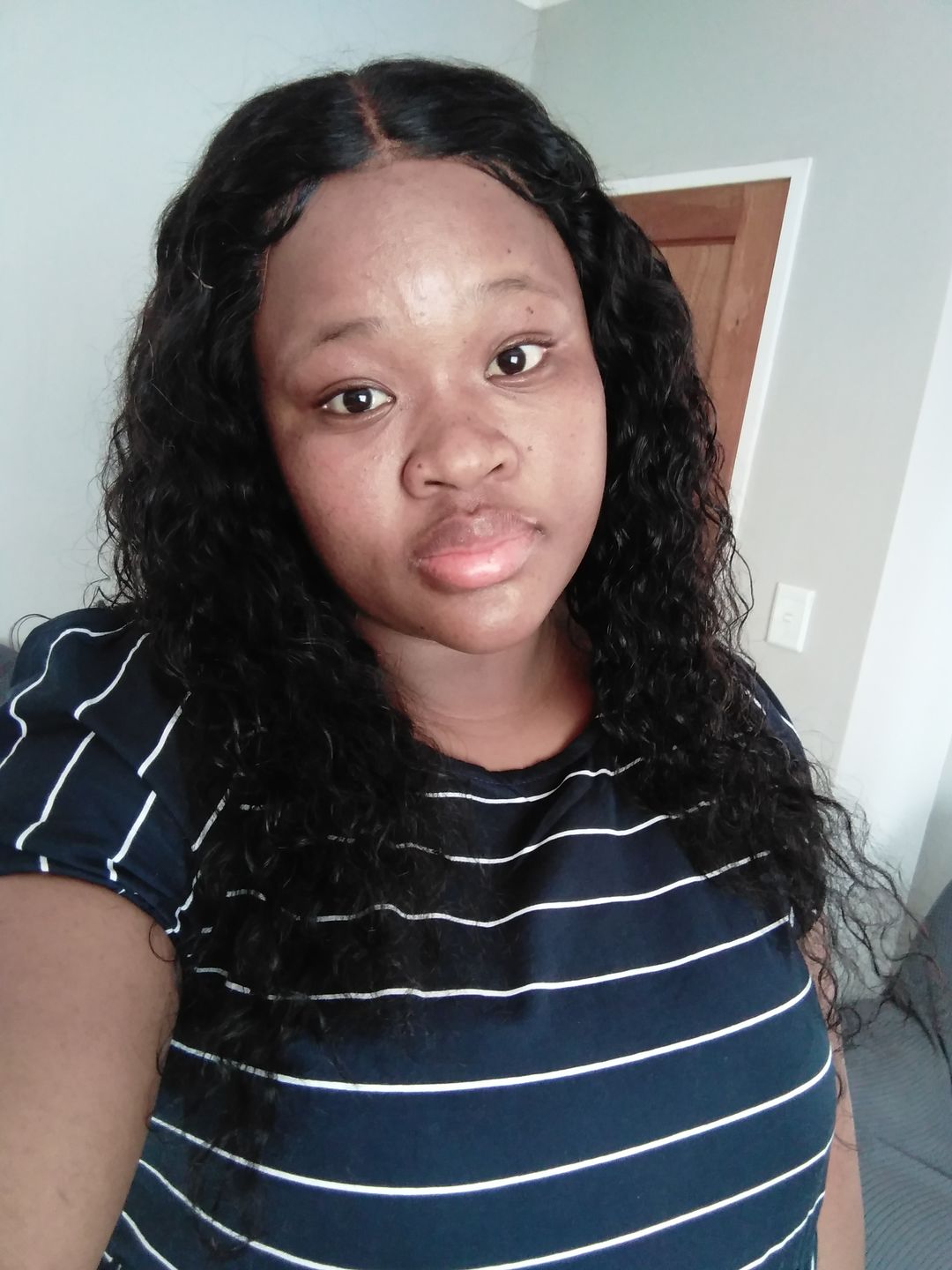 Customer photo review of LUSANDA - Water Wave Brazilian 13x4 Lace Front Wig