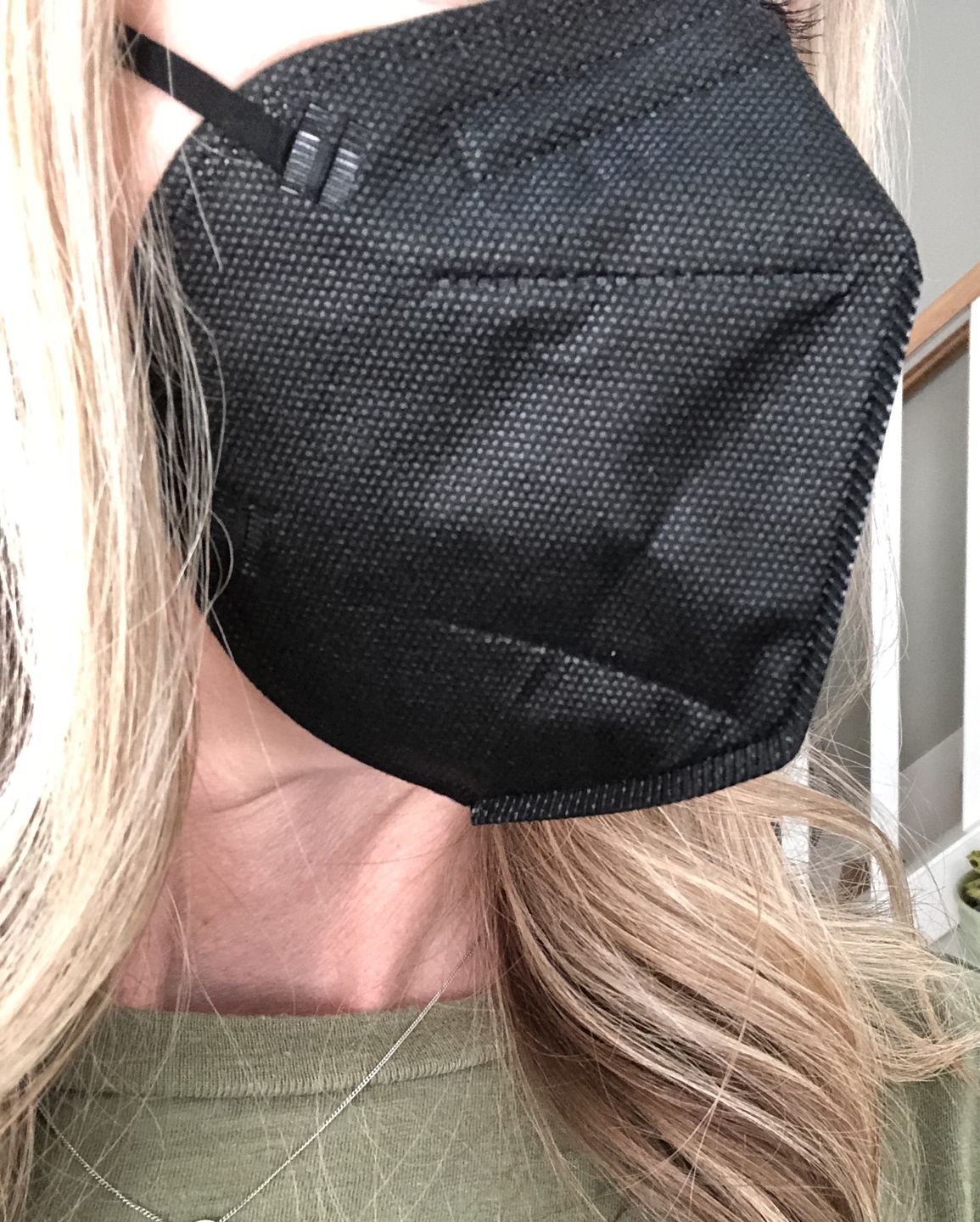 Customer photo review of KN95 Respirator Face Mask Individually Sealed (Cone Shape)