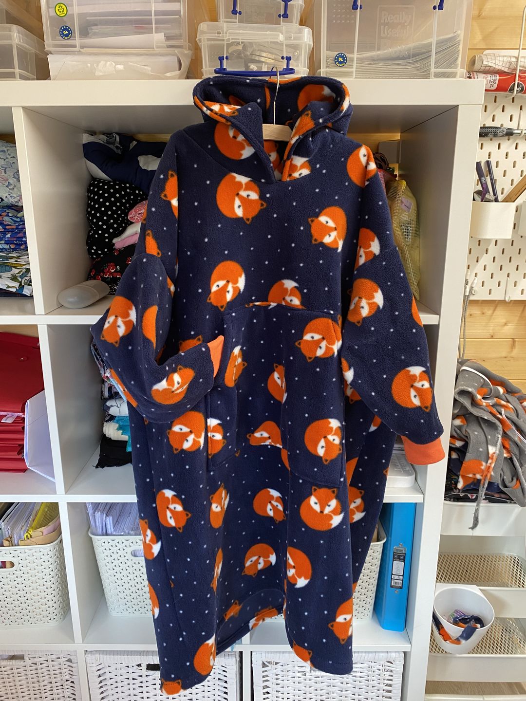 Customer photo review of Sleeping Foxes Anti Pill Polar Fleece Fabric