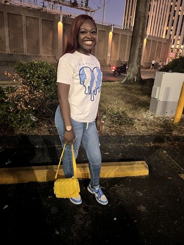 Customer photo review of S.H Unisex Shirt Match Dunk Low University Blue