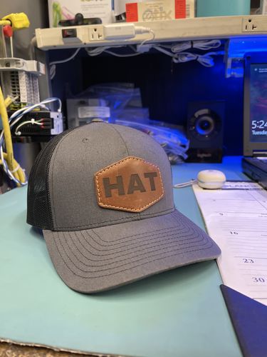 Customer photo review of Richardson 112 Custom Leather Patch Hat