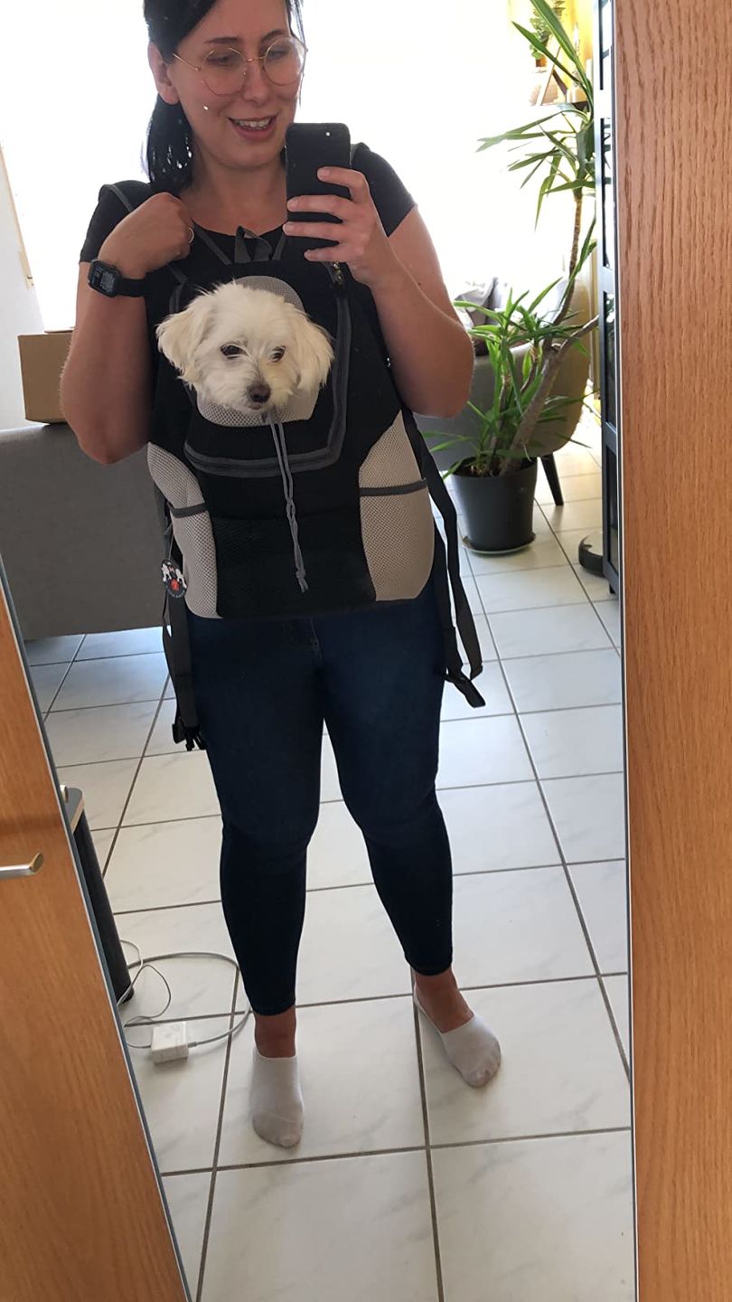 Customer photo review of Foxypets Hunderucksack
