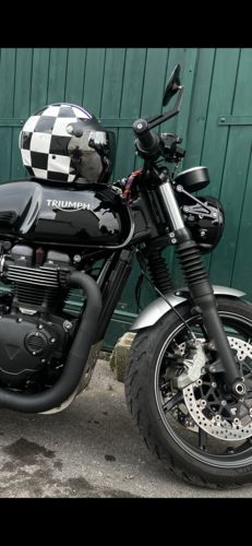 Customer photo review of Rétroviseur embout de guidon HIGHSIDER MONTANA Noir ou Chrome
