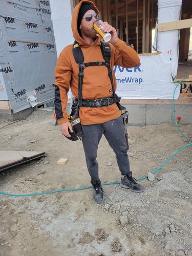 Customer photo review of HX-727 Heavyweight Hoodie Whiskey