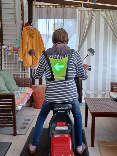 Customer photo review of Gilet Clignotant pour Vélo et Trottinette Solty™ - 26,99€