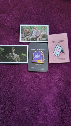 Customer photo review of MOTS Tour Tombstone Pin