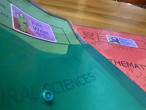 Customer photo review of Colour Large Labels - Designer themes