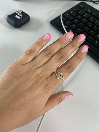 Customer photo review of Evil Eye Protection Ring