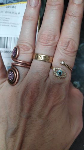 Customer photo review of Evil Eye Protection Ring