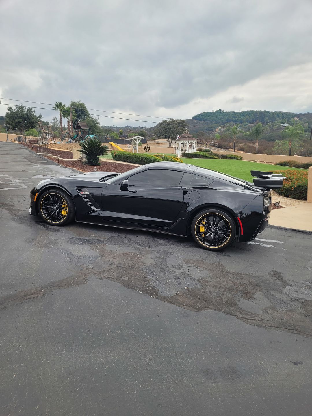 Customer photo review of Corvette C7 ZR1 ZTK Conversion Rear Spoiler High Wing
