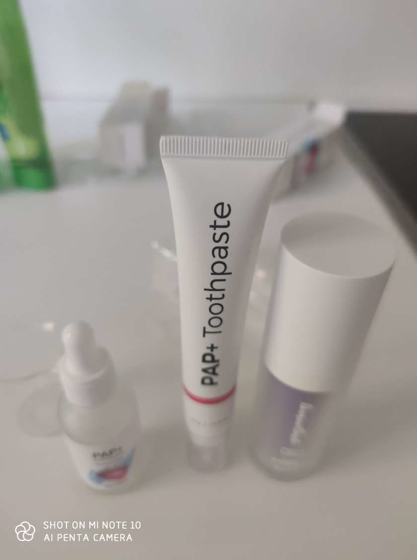Customer photo review of Zahnbleaching Farbkorrektur Serum