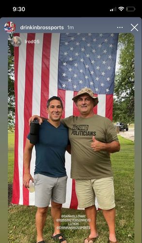 Customer photo review of The Bro Sale | Defund Politicians Black Print Unisex T-Shirt