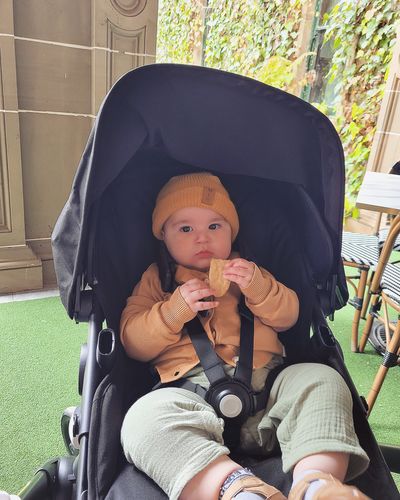 Customer photo review of Carrington Kids - MUSTARD CARDIGAN