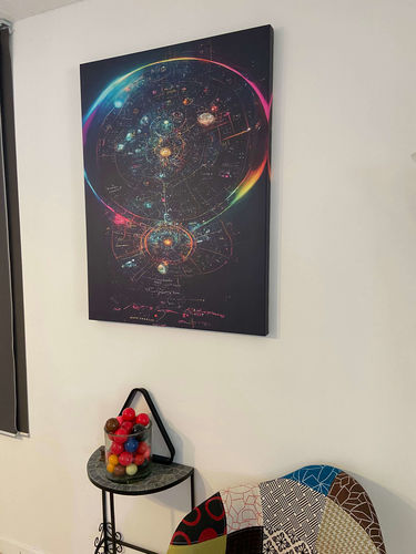 Customer photo review of Wormhole Canvas Print