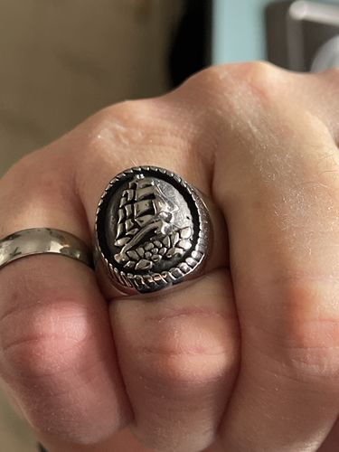 Customer photo review of Steel Sailor Ring