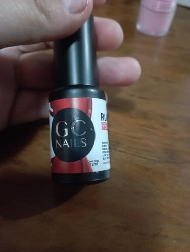 Customer photo review of Gel Rubber Peach 12 ml GC Nails