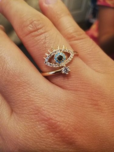 Customer photo review of Evil Eye Protection Ring
