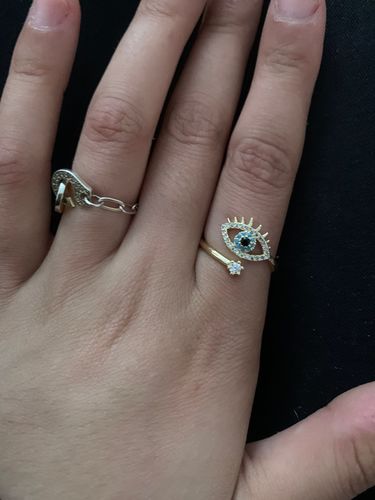 Customer photo review of Evil Eye Protection Ring