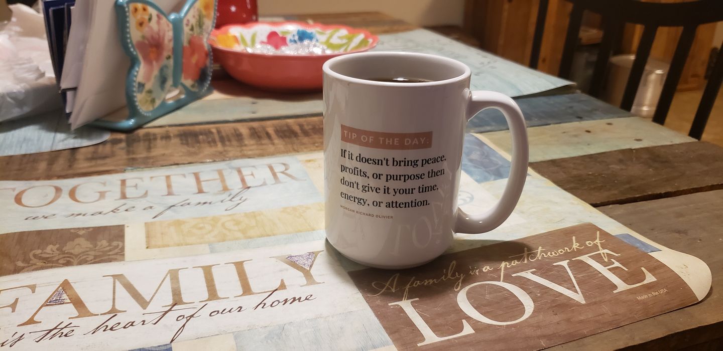 Customer photo review of Tip of the Day 15 oz Mug