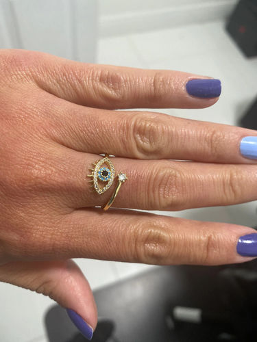 Customer photo review of Evil Eye Protection Ring