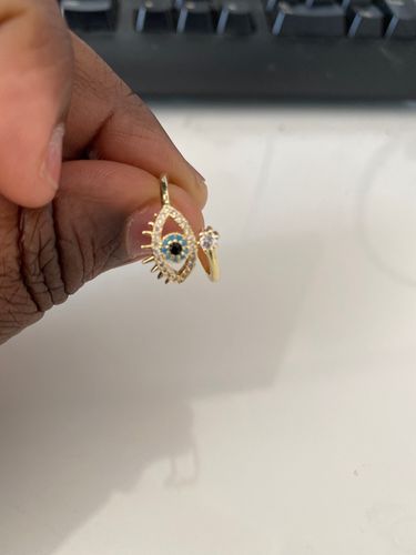 Customer photo review of Evil Eye Protection Ring
