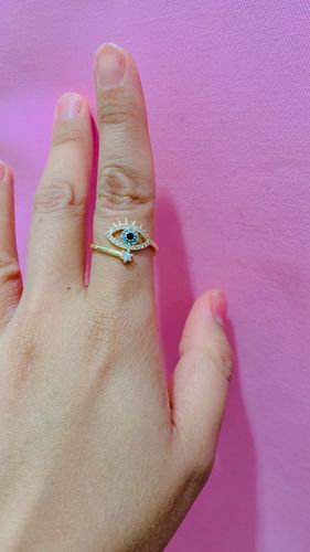 Customer photo review of Evil Eye Protection Ring