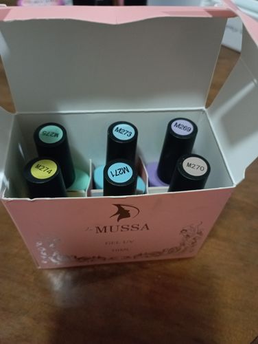 Customer photo review of Gel Gama M (transparente) 6 pzas MUSSA