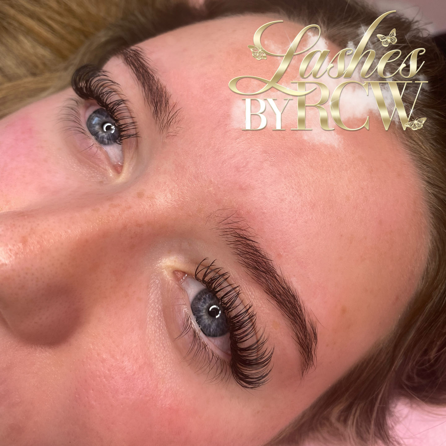 Customer photo review of 0.15 Flat Split Tip Cashmere Eyelash Extensions (16 lines)