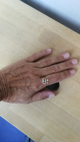 Customer photo review of Evil Eye Protection Ring